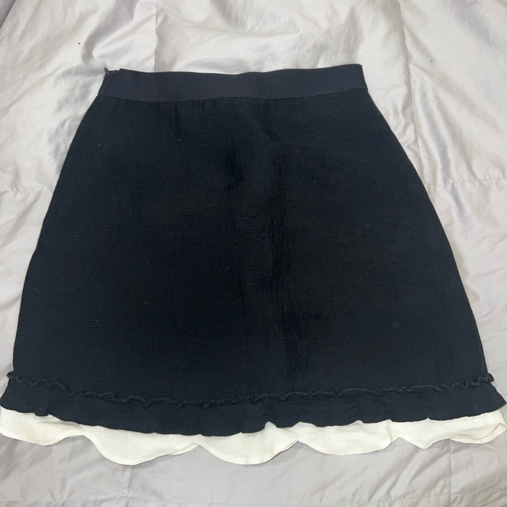Sandro Paris Ruffle Mini Skirt